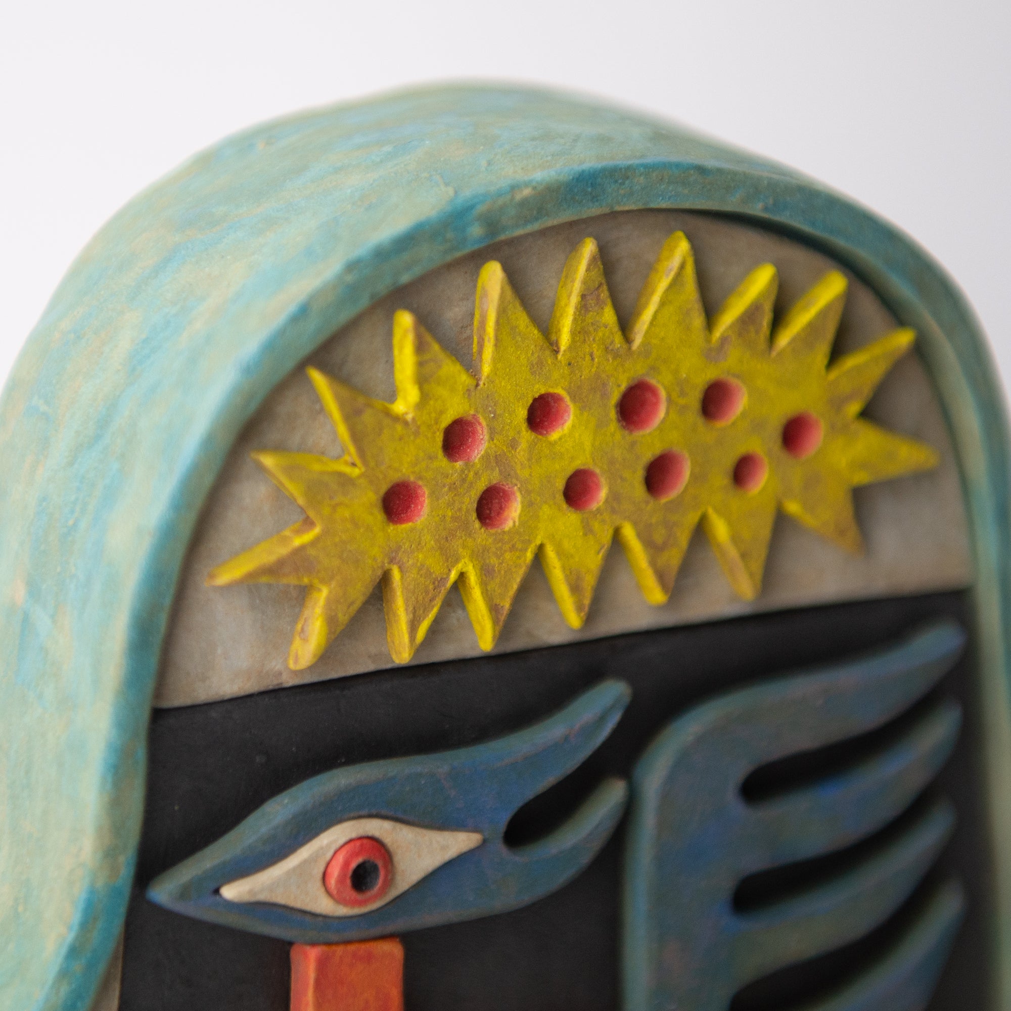 swan turtle head original sculpture