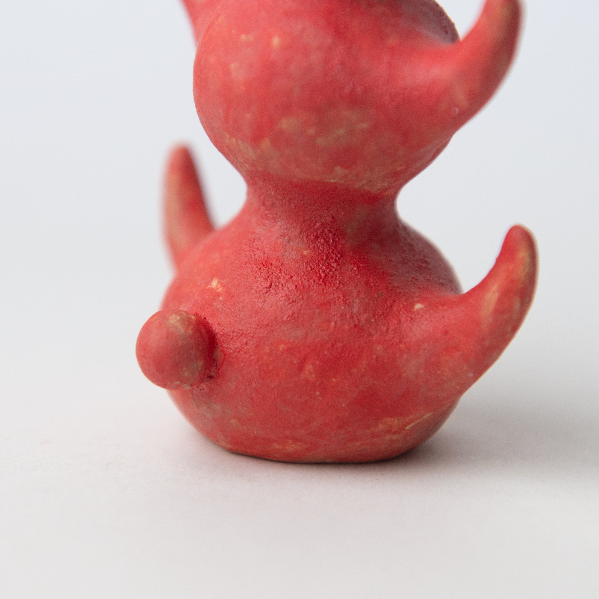 herbivore red original sculpture