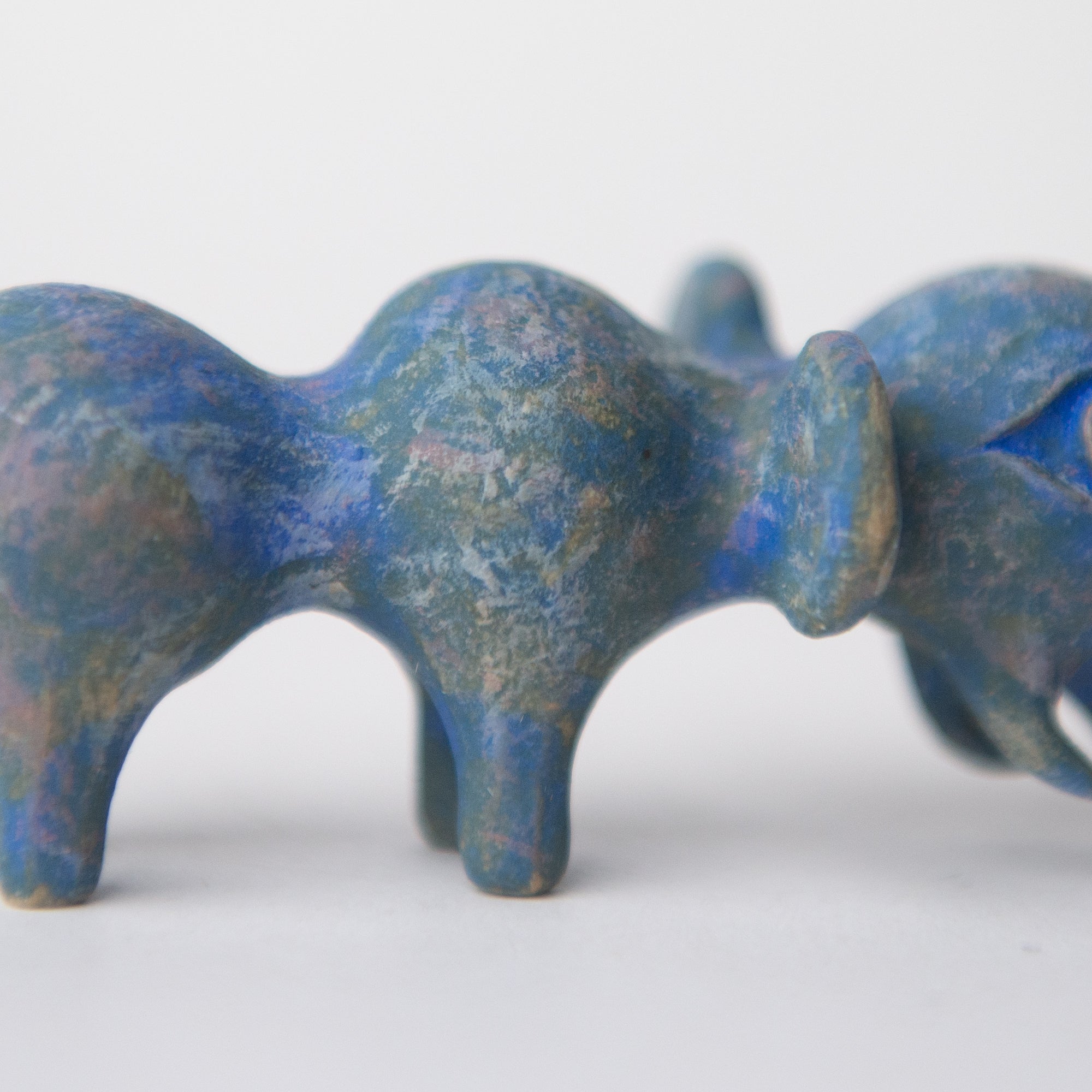 elephant blue original sculpture