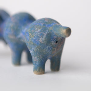 elephant blue original sculpture