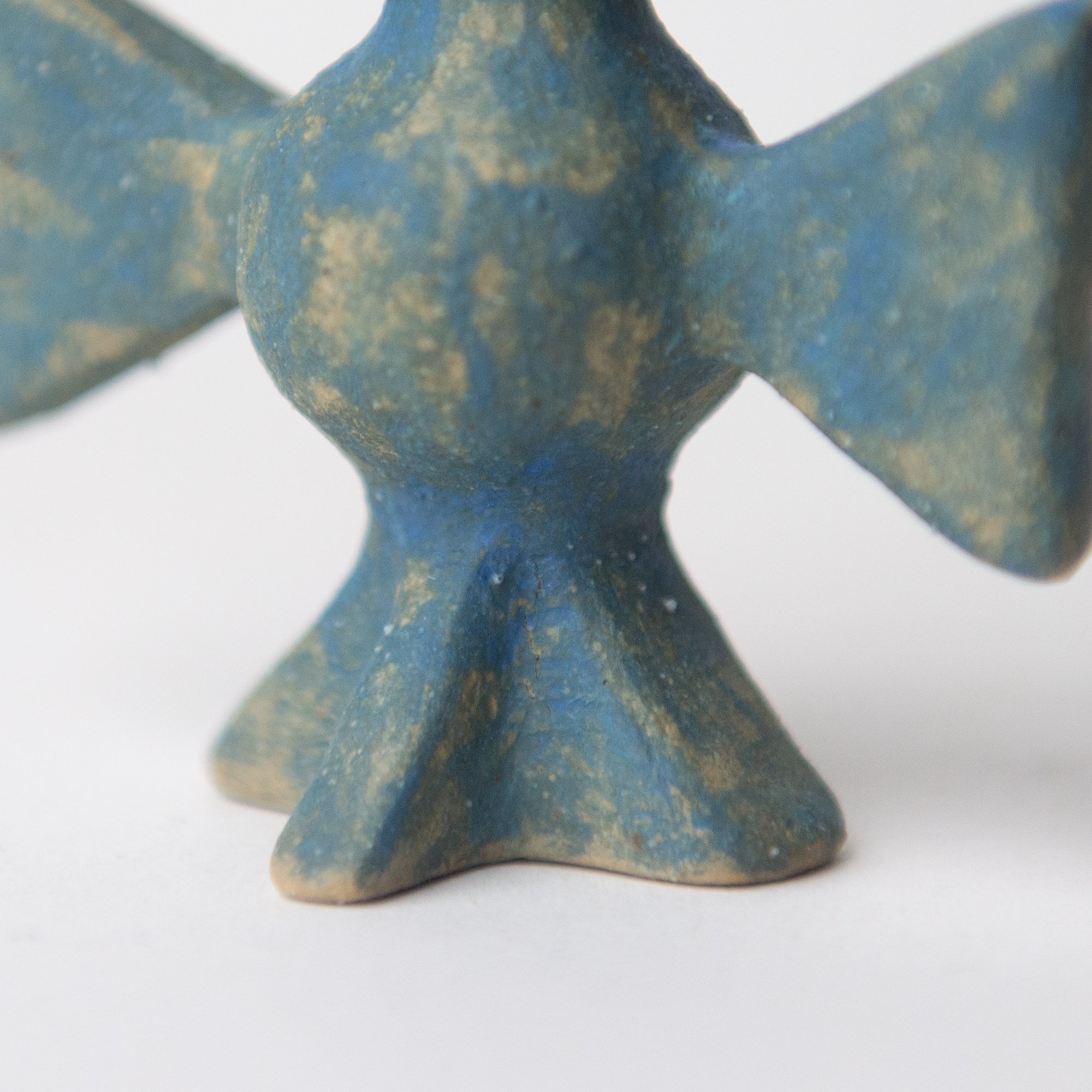 bird blue original sculpture
