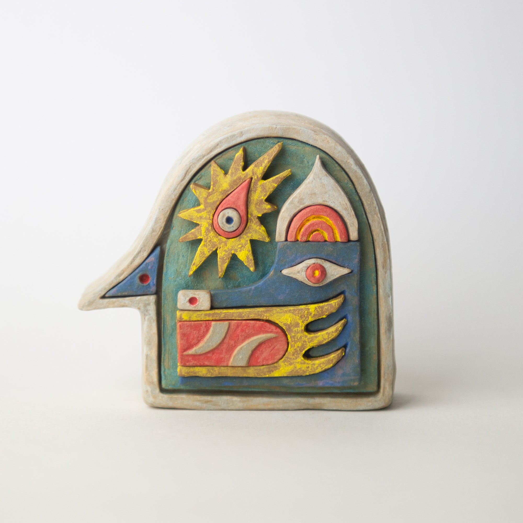 carnivore head original sculpture