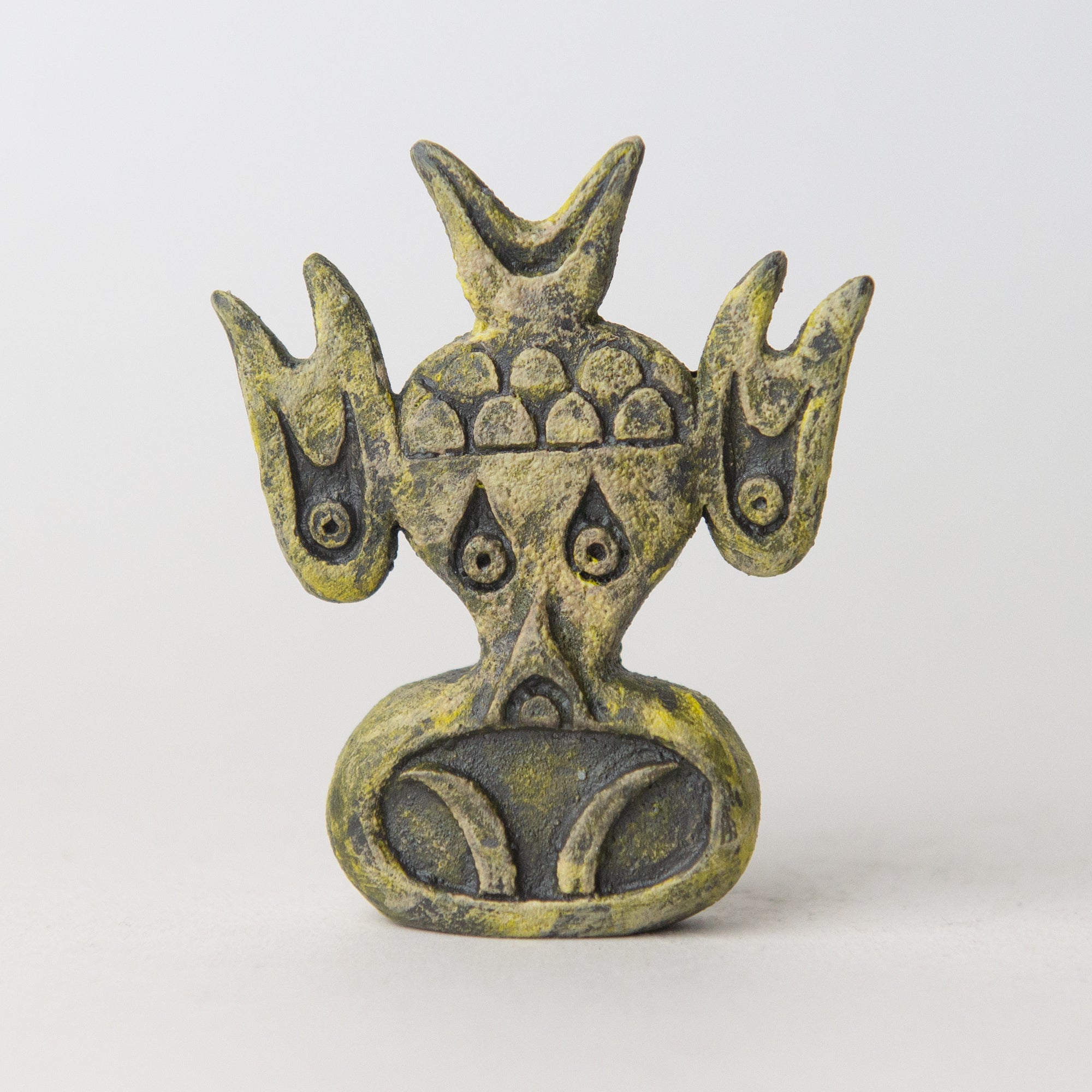 fish black yellow original sculpture