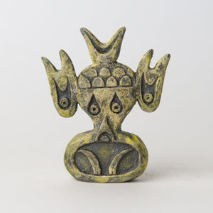 fish black yellow original sculpture
