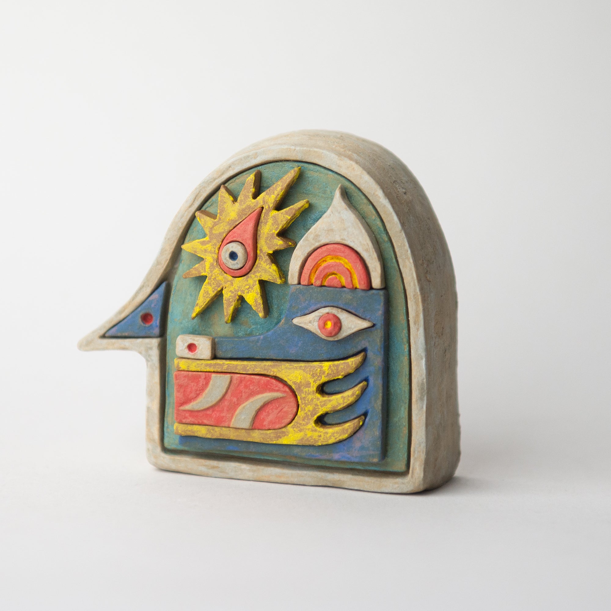 carnivore head original sculpture