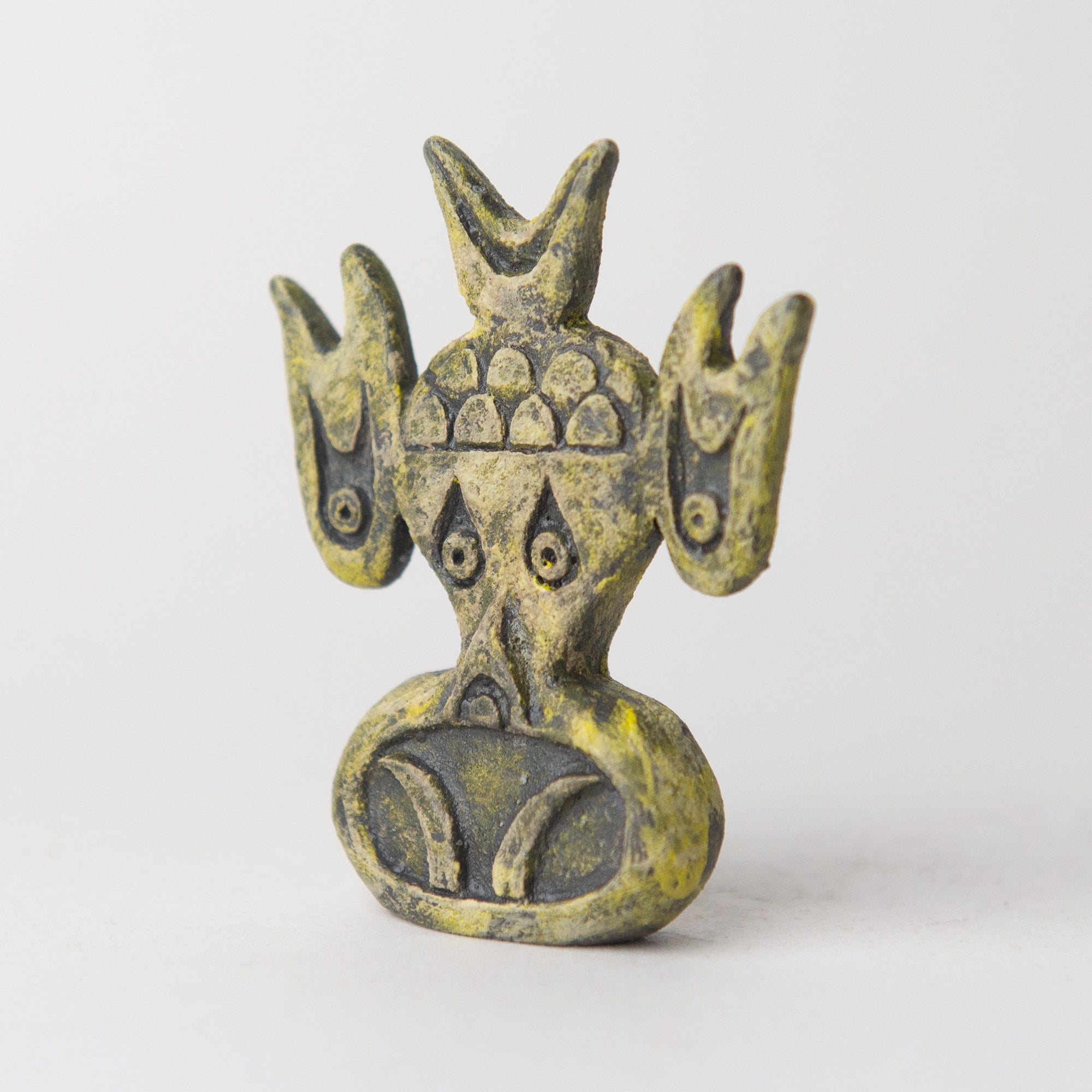 fish black yellow original sculpture