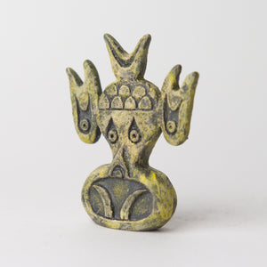 fish black yellow original sculpture
