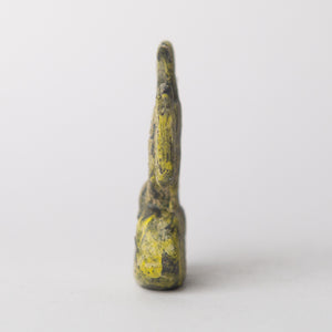 fish black yellow original sculpture