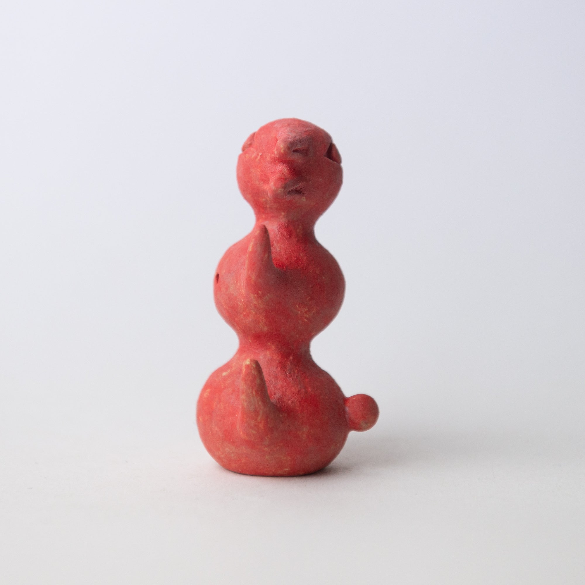 herbivore red original sculpture