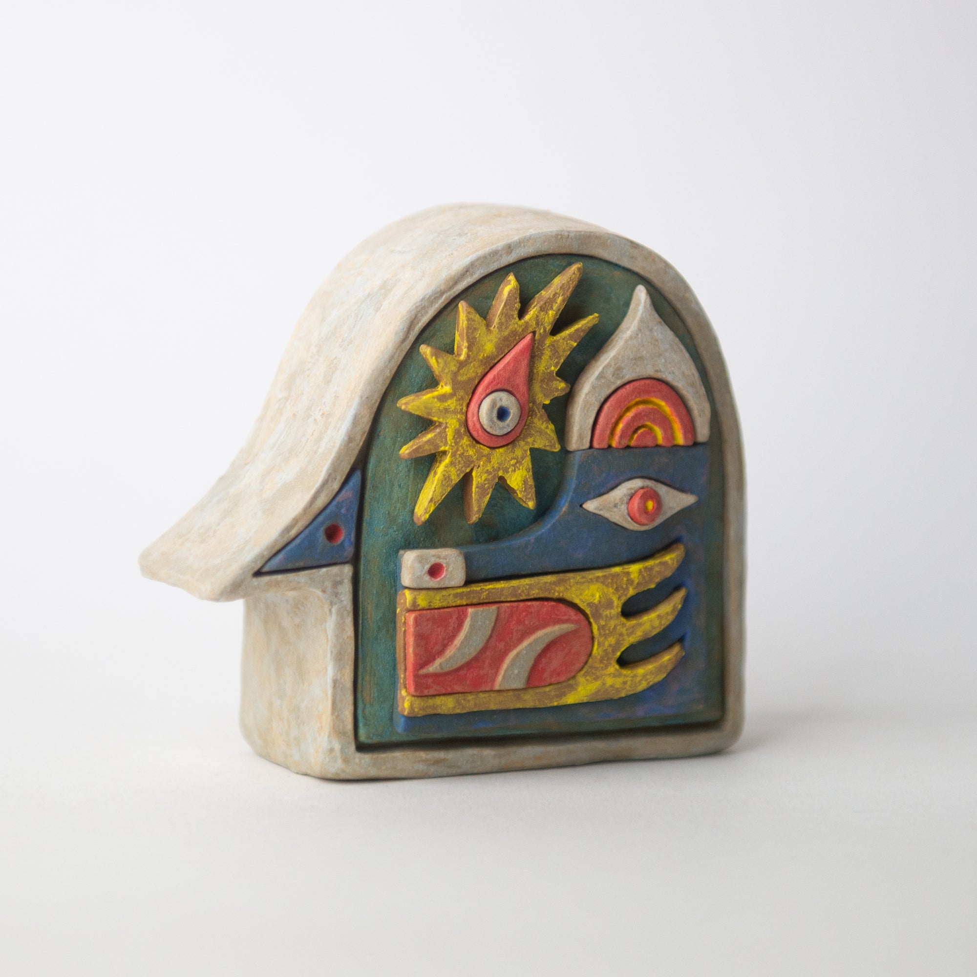 carnivore head original sculpture