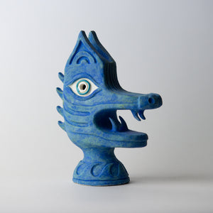 carnivores blue original sculpture