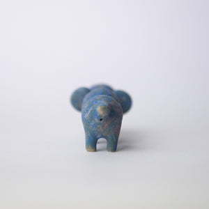 elephant blue original sculpture