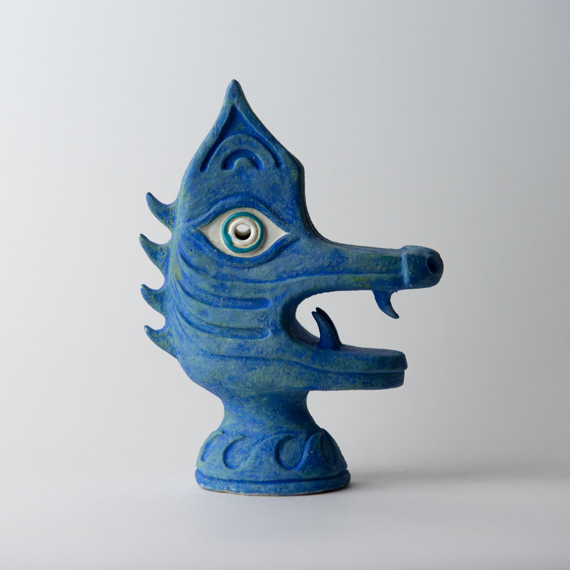 carnivores blue original sculpture