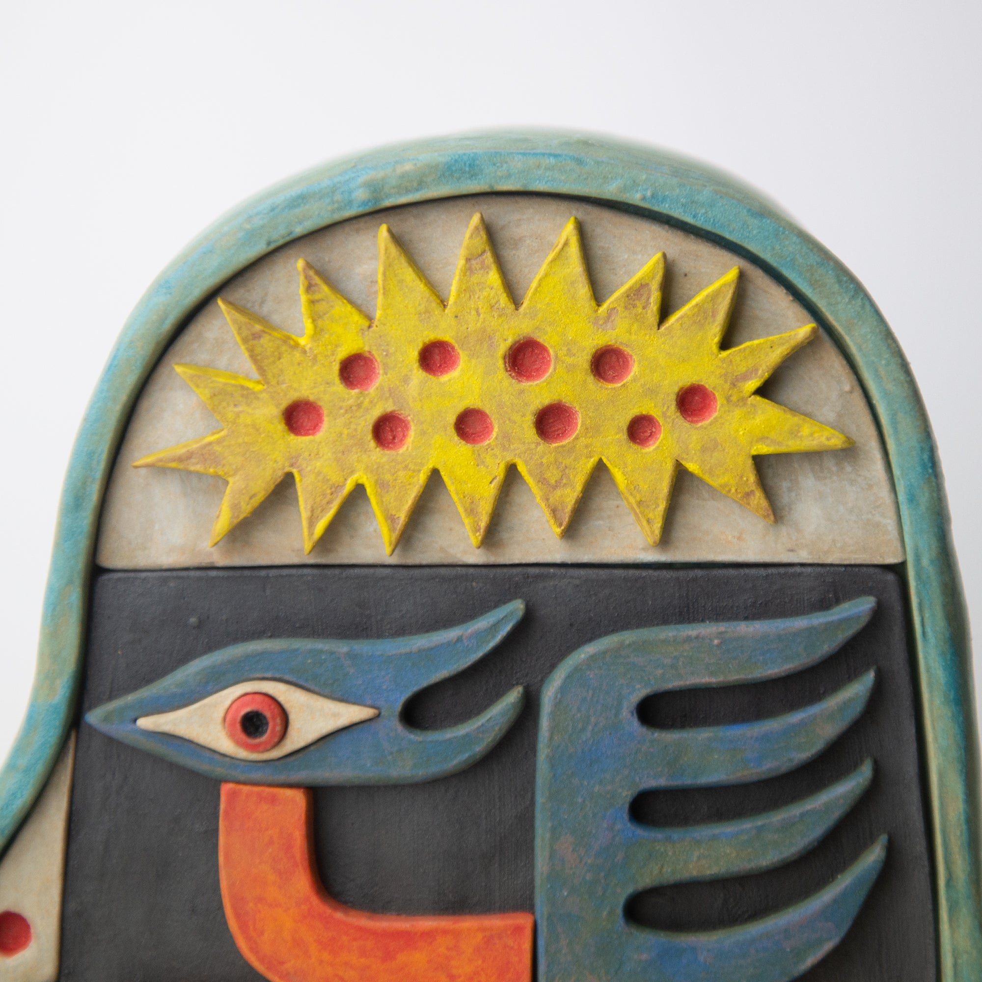 swan turtle head original sculpture