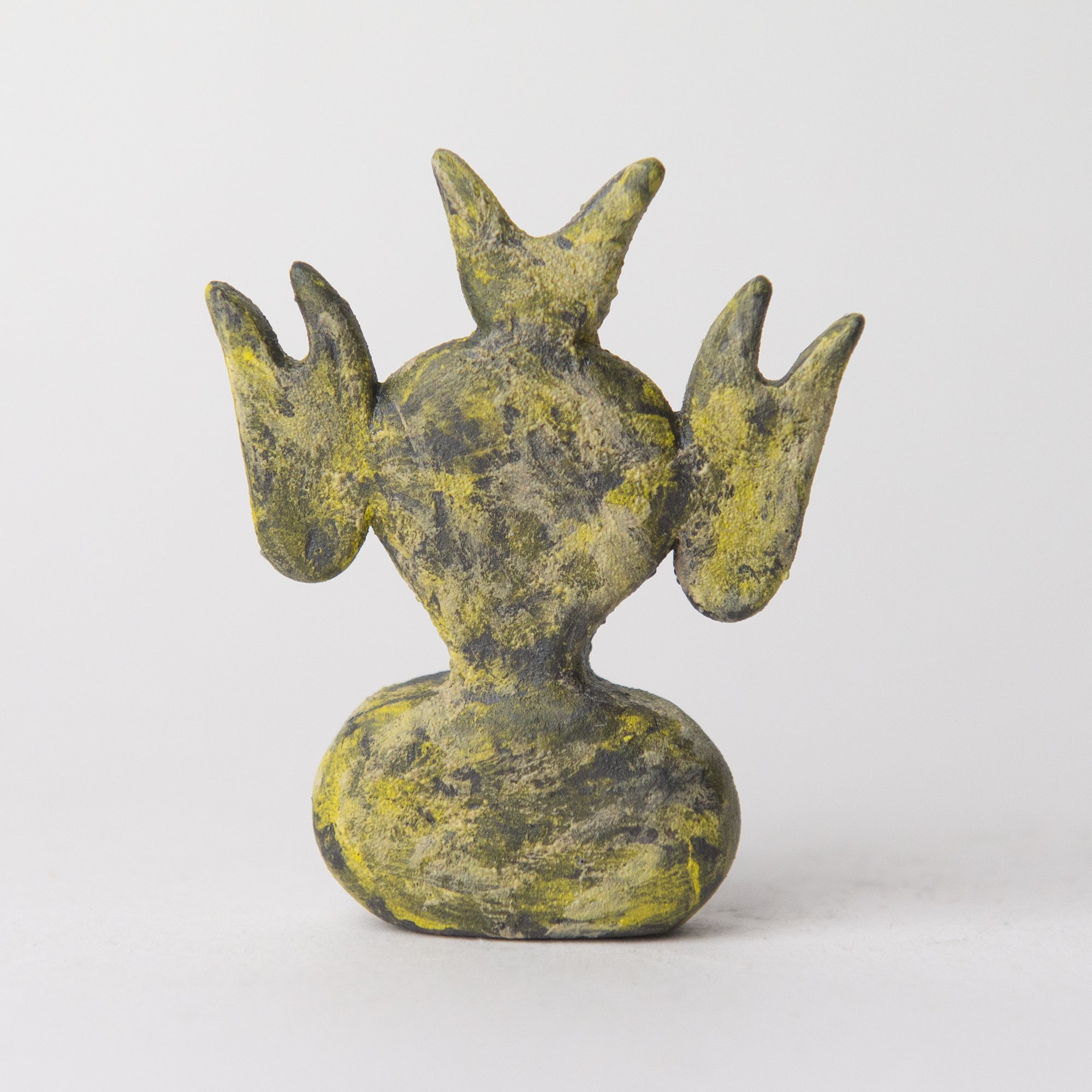 fish black yellow original sculpture