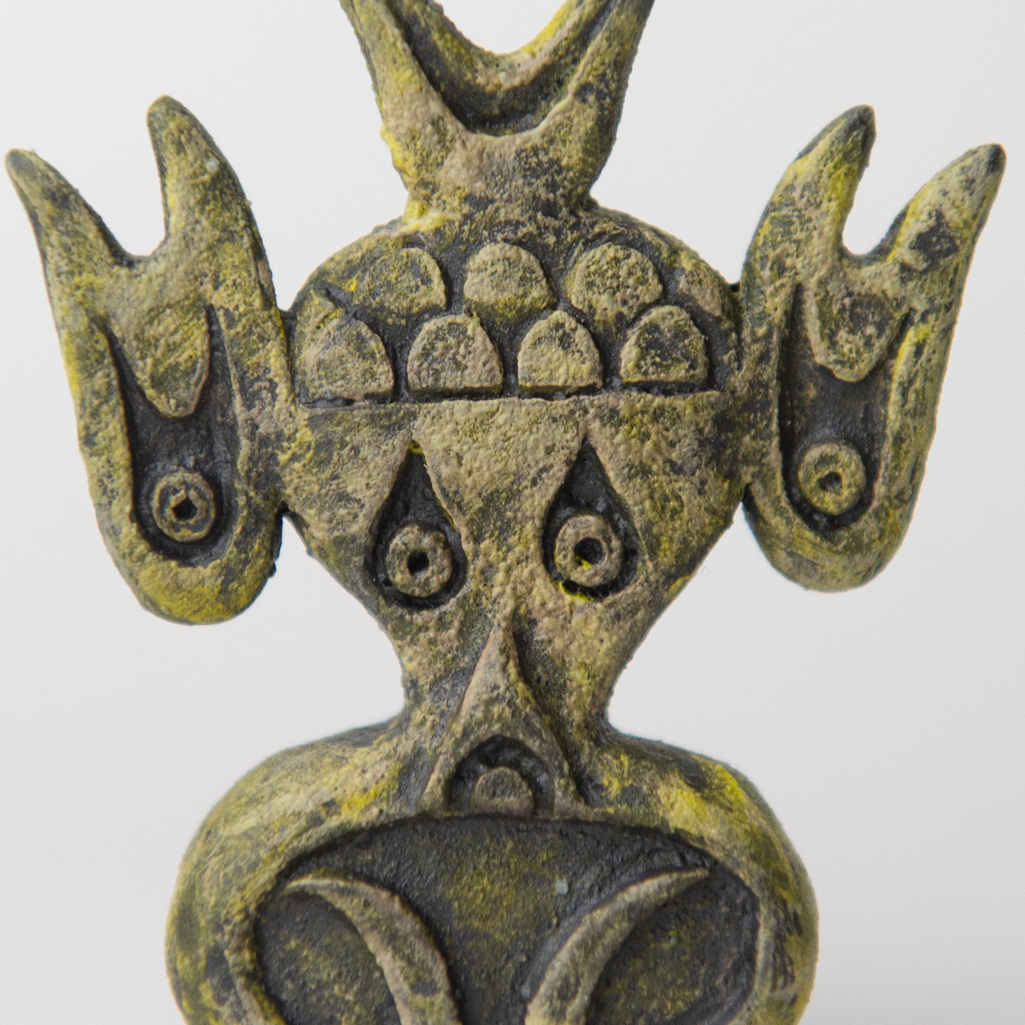 fish black yellow original sculpture
