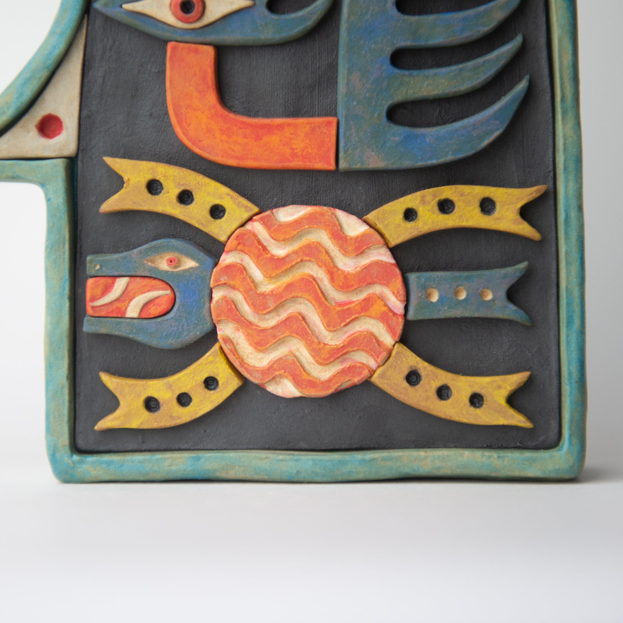 swan turtle head original sculpture