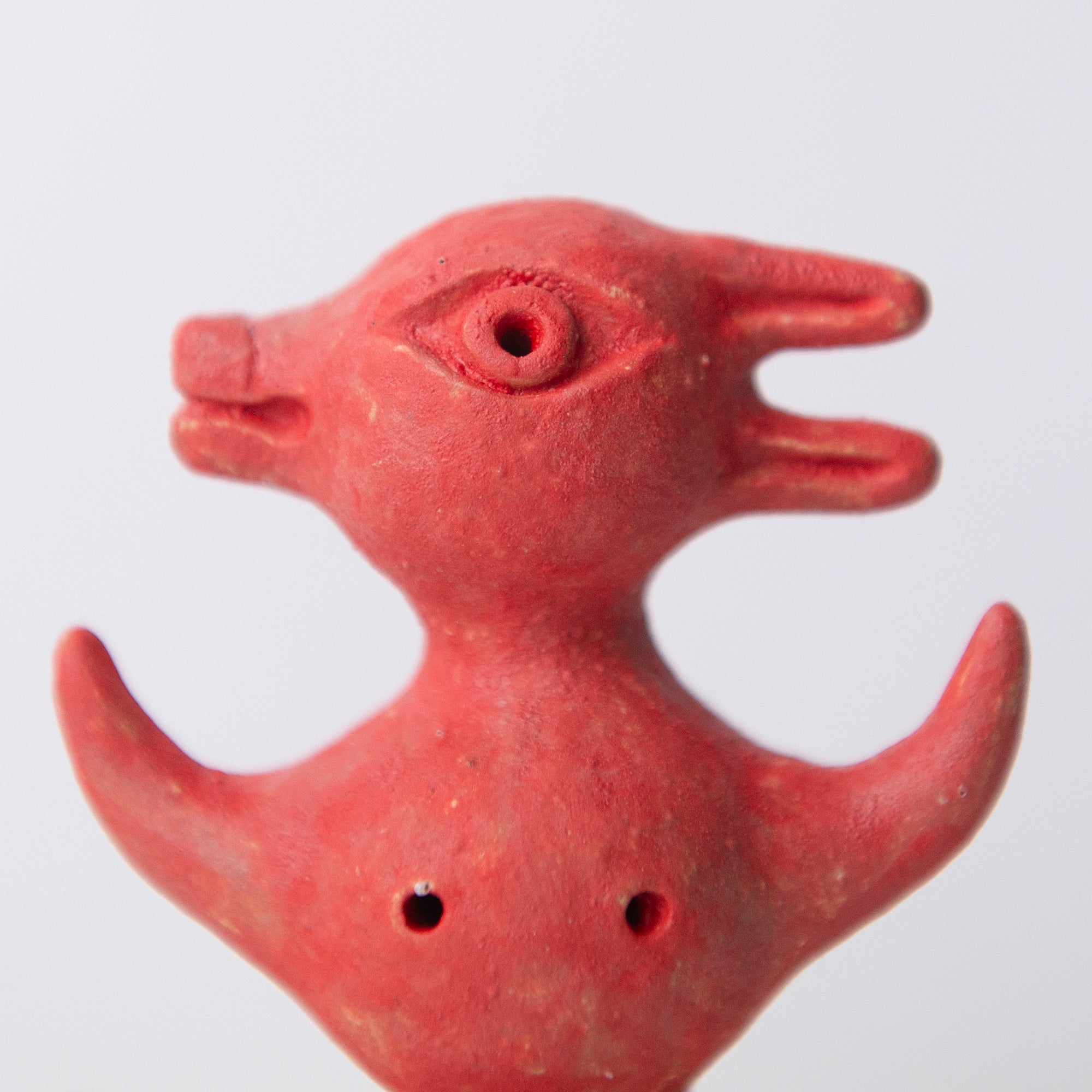 herbivore red original sculpture