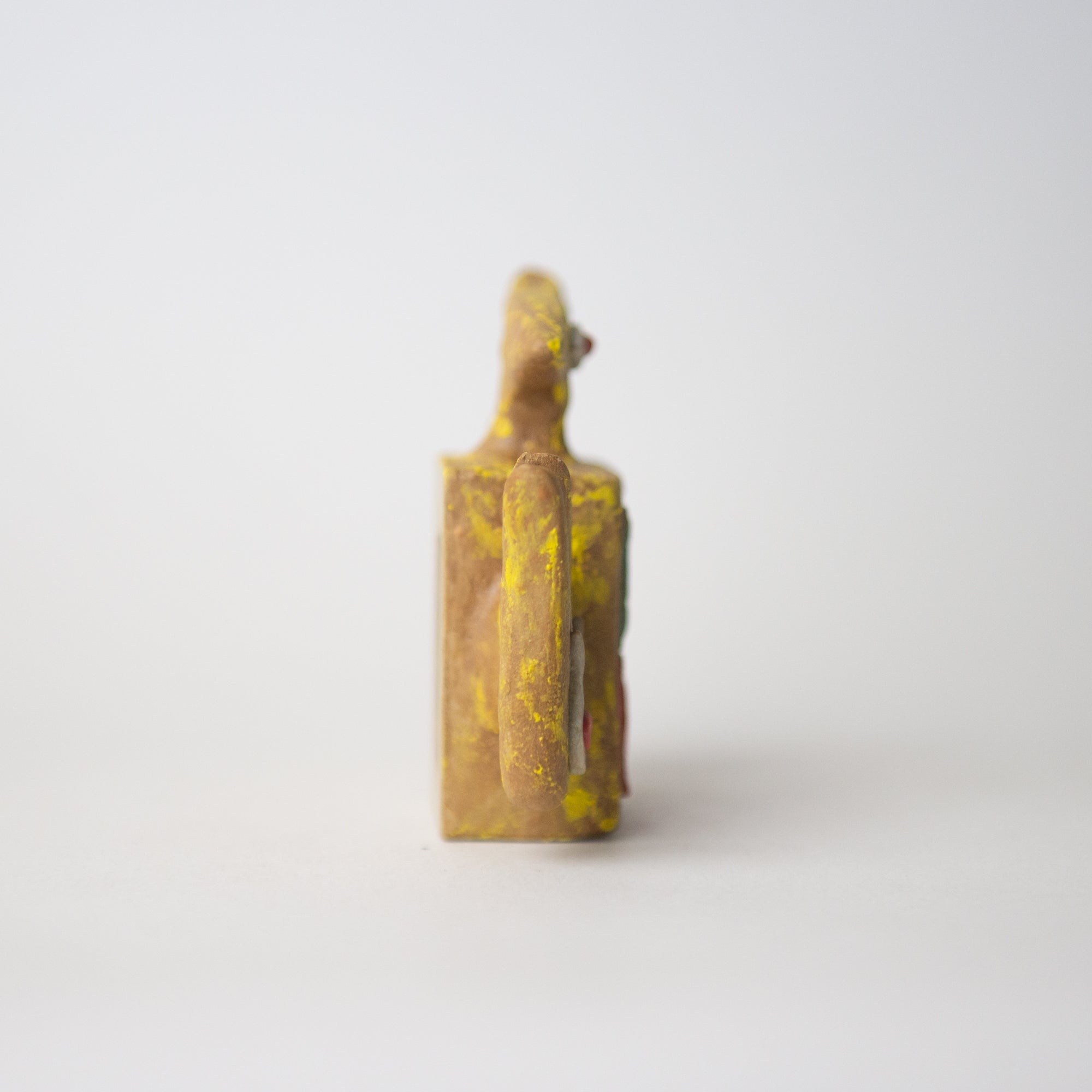 bird bug flower yellow original sculpture
