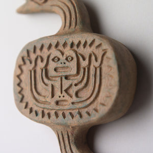 snake frog original sculpture