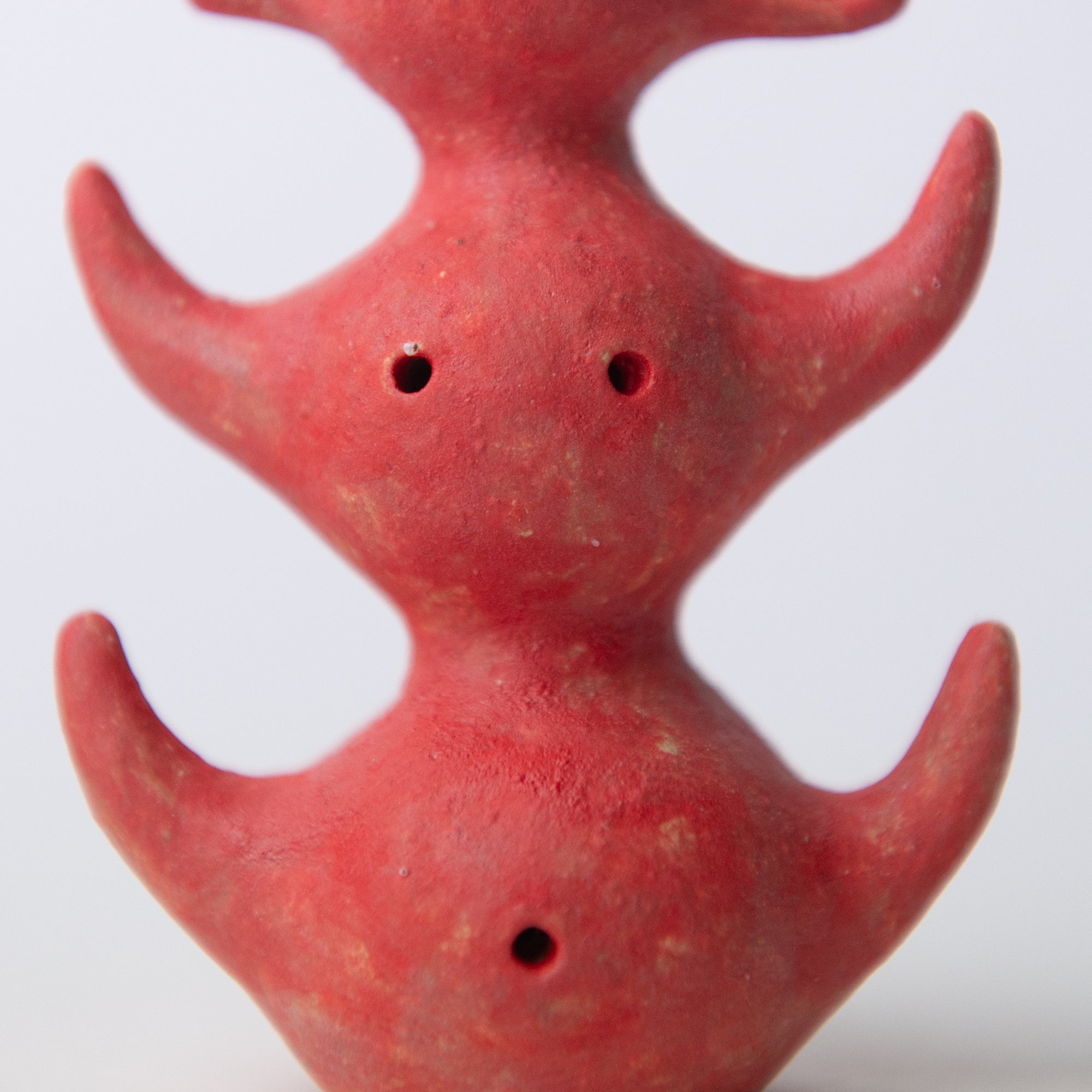herbivore red original sculpture