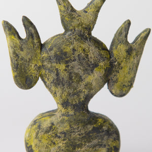 fish black yellow original sculpture