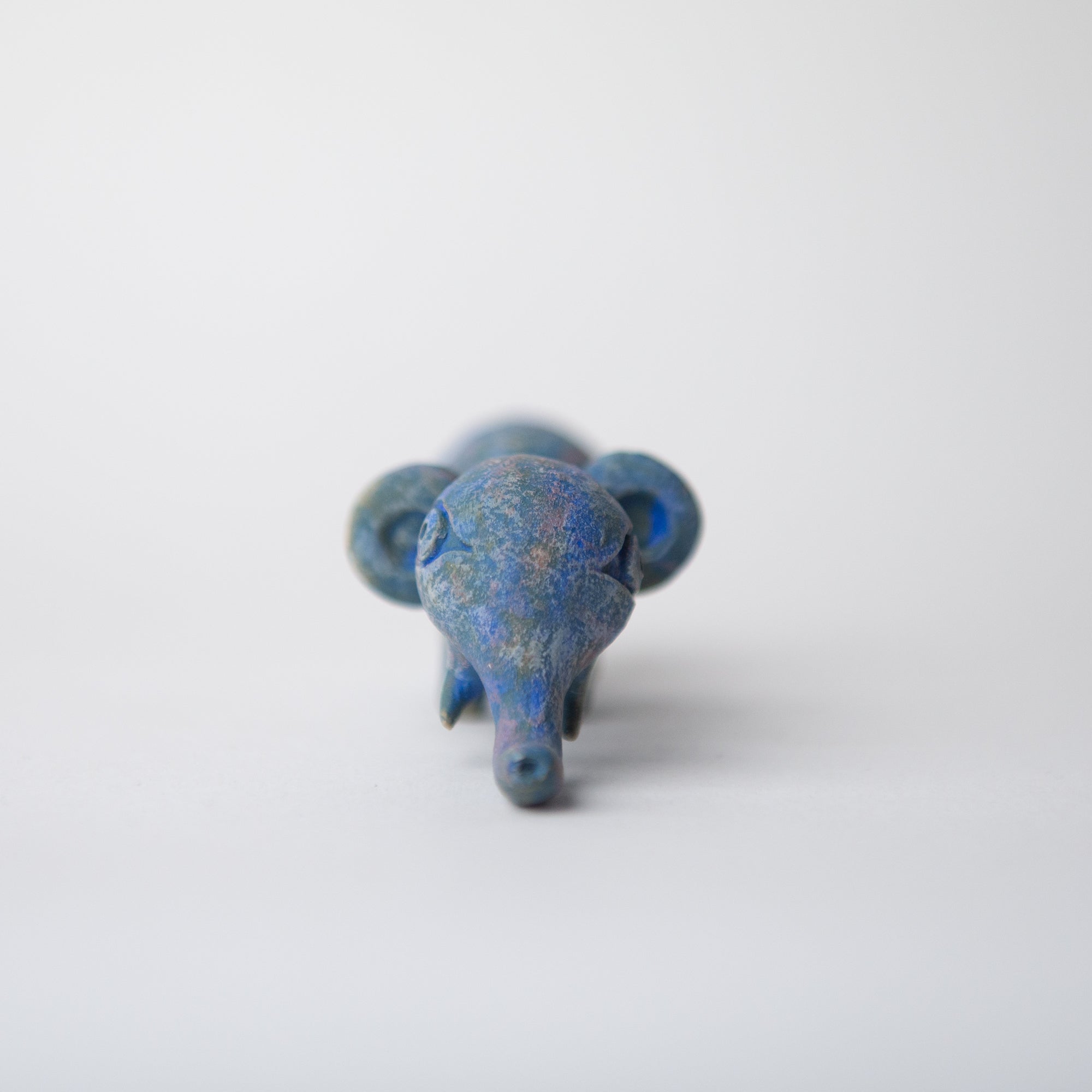 elephant blue original sculpture