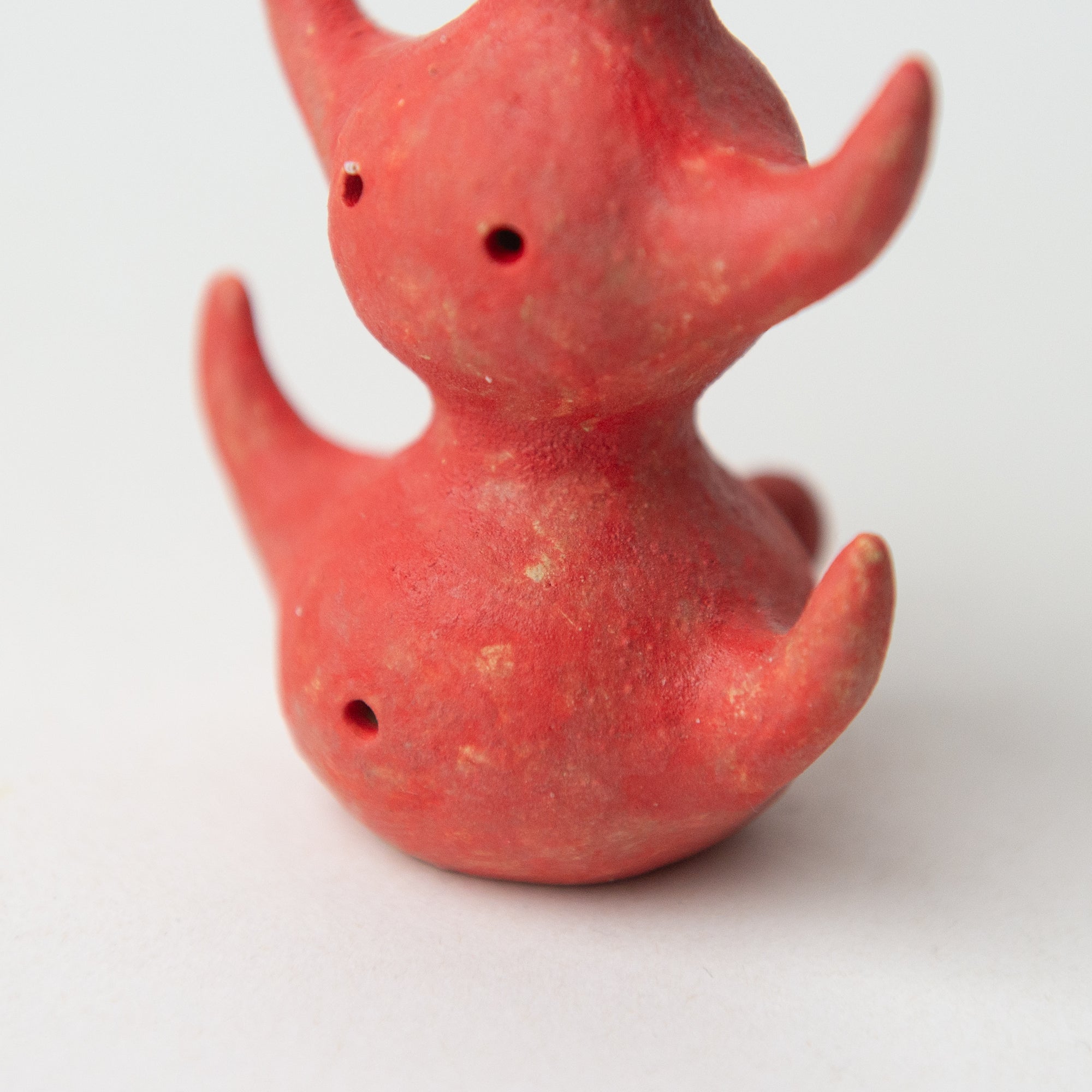 herbivore red original sculpture