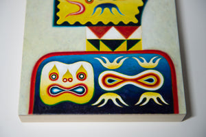 scorpion frog people original painting